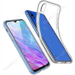 Soft TPU Clear Transparent Cover Case for Blade A5 2019 (Black)