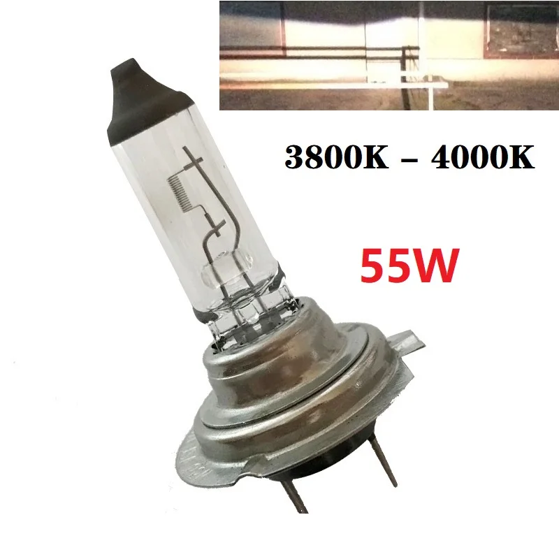 2-Pack 6000K Ultra-Bright White Halogen Headlight Bulbs - 12V Car Replacement Lamps