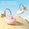Intelligent Cat Toy Red Dot Laser with Rainbow Light Obstacle Avoidance USB Charging Automatic Standby Bionic Cat Teaser 2