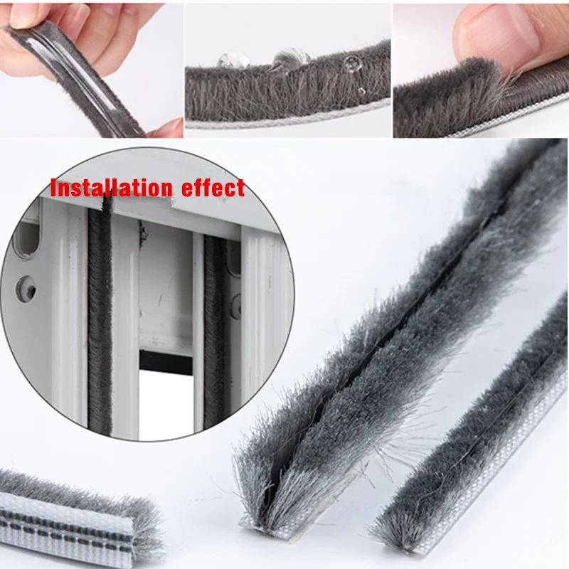 10M Door Window Card Slot Sealing Strip Soundproof Seal Weather Stripping Burlete Puerta Mousse Acoustique Windows Gap Filler door seal strip,sealing strip tape,window seal strip,sealing tape,sealing strip,rubber seal strip,rubber door weatherstripping,door weatherstripping