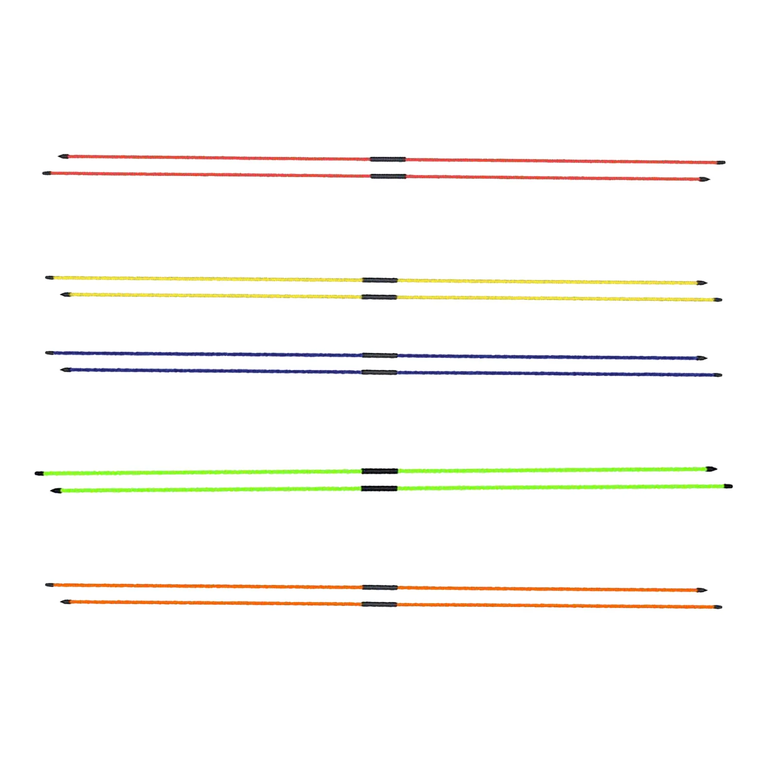 2pcs Golf Direction Indicator Golf Alignment Sticks Posture Corrector Training Aid Rods Fiberglass Portable Rod