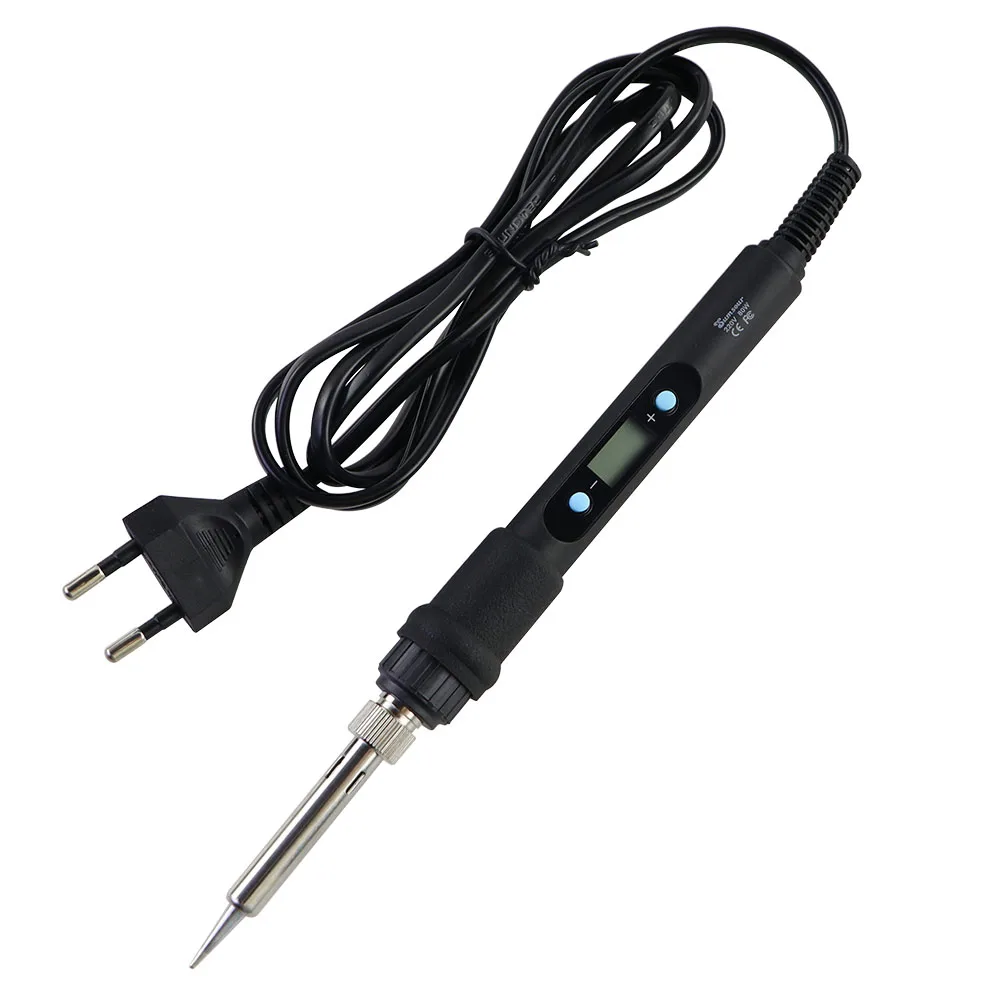 90W/80W 디지털 전기 납땜 인두 220V/110V 온도 조절 용접 납땜 인두 팁/주석 와이어 도구 액세서리