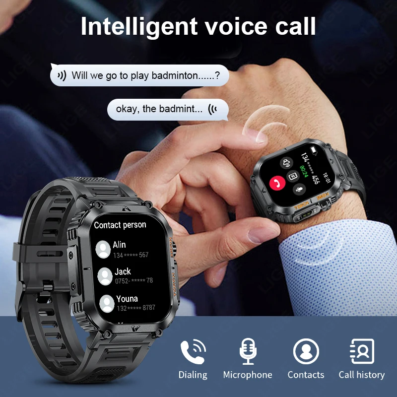 LIGE ħ ð LED   Ʈ ð ƮϽ ƮĿ  ð  ȭ  Smartwatch