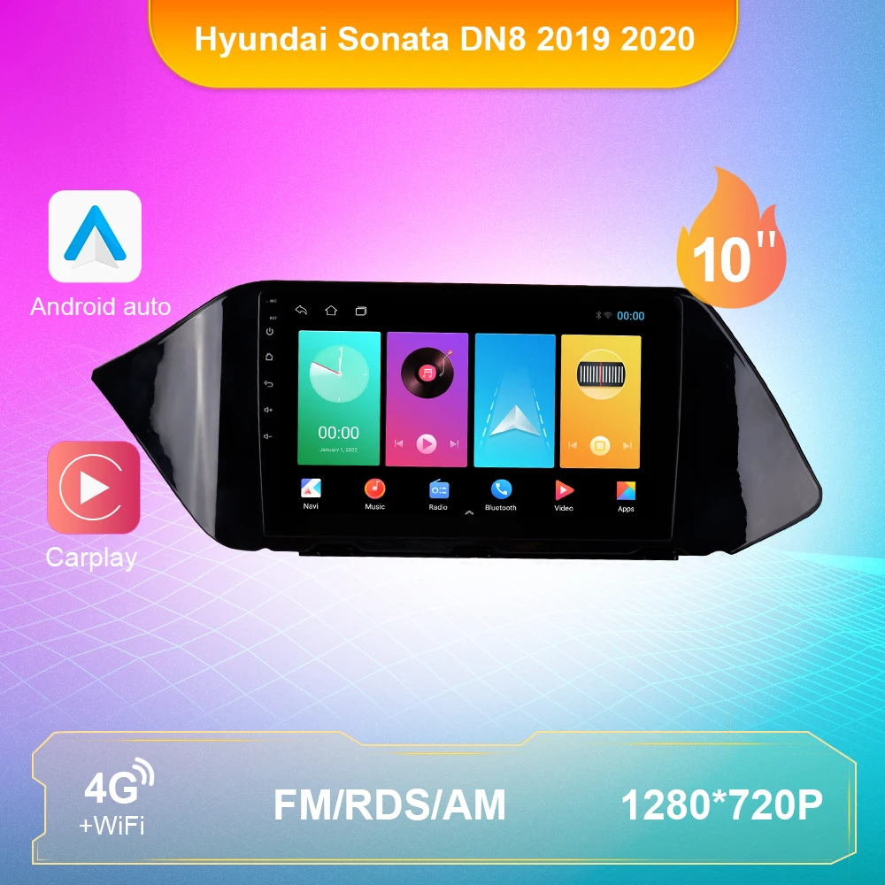 

CarPlay Android авто для Hyundai Sonata DN8 2019 - 2020 Android навигация Радио Видео мультимедийный плеер GPS аудио Авторадио
