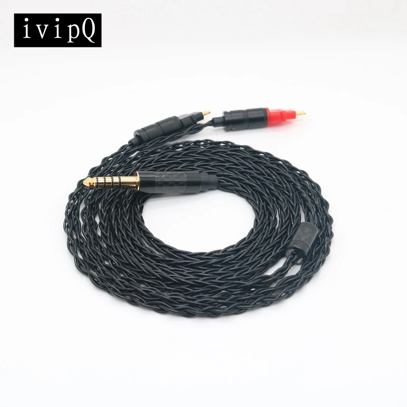

ivipQ 8-core Single Crystal Copper Silver Plated Headphone Replacement Cable For HD650 HD580 HD800 HIFIMAN ANANDA