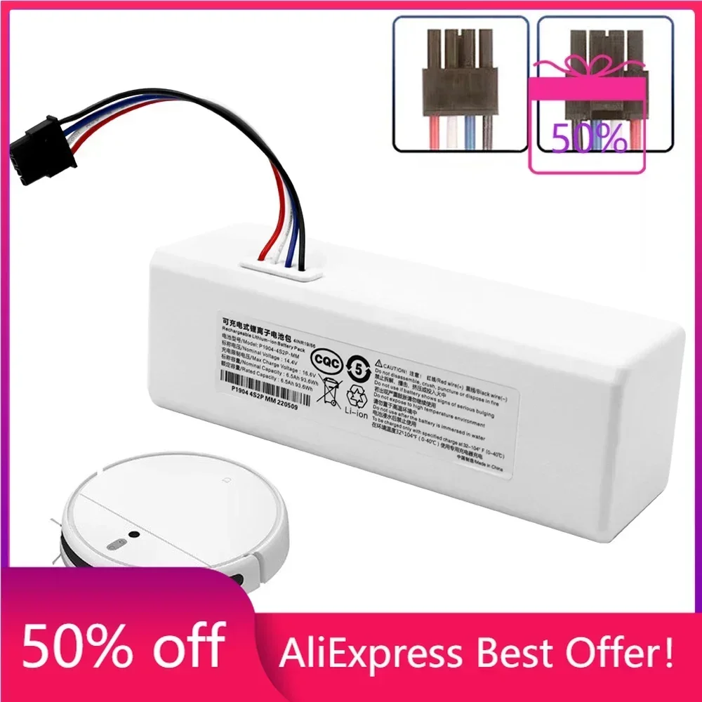 

Original for Xiaomi Robot Battery 1C P1904-4S1P-MM Mijia Mi Vacuum Cleaner Sweeping Mopping Robot Replacement Battery G1
