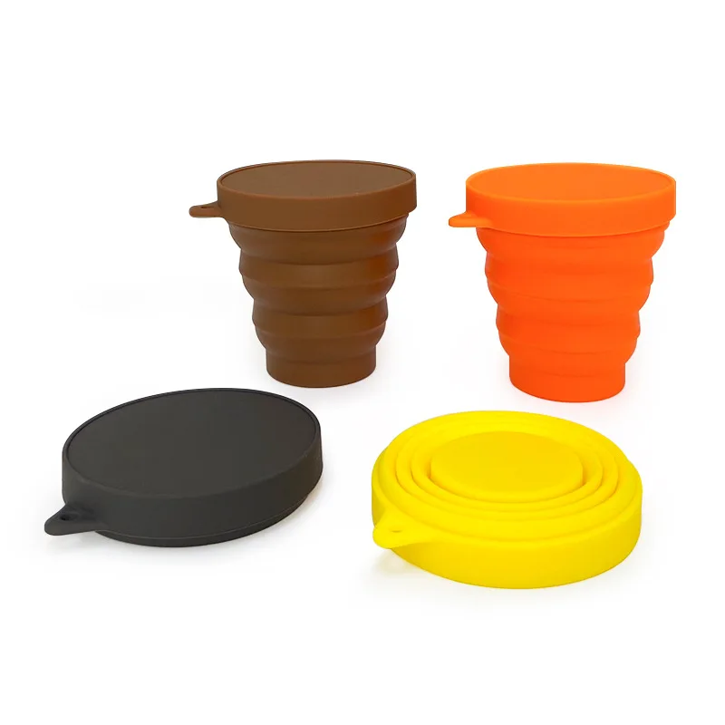 Silicone Folding Cup Outdoor Travel Environmental Protection Portable Telescopic Gift Mouthwash 1PC 150ML