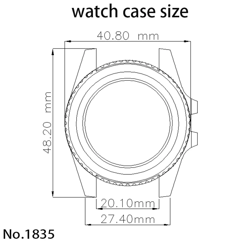 40mm 200M Tauchergehäuse für YACHT GMT NH34 NH35 NH36 Miyota 8215 ETA 2824 Uhrengehäuse Jubilee-Armband Saphirglas Schiebeschließe – Detail 1