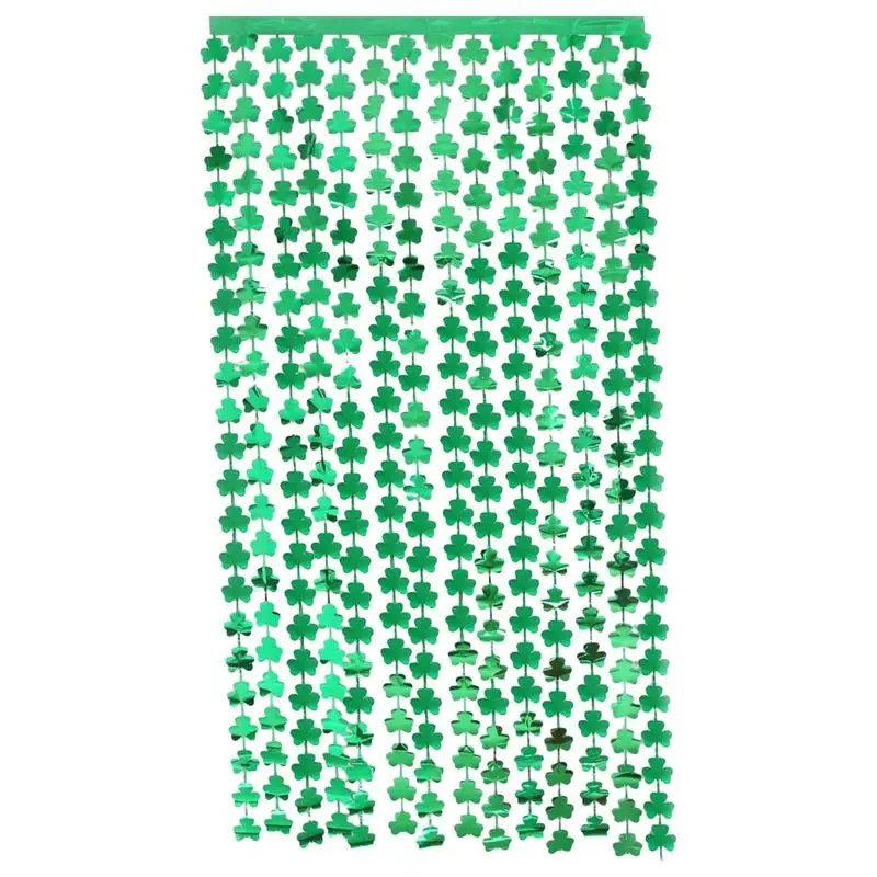 

Shamrock Hanging String Green Leaves Glitter Shamrock Hanging Garland Irish Green Flag Banner St.Patricks Day Decorations