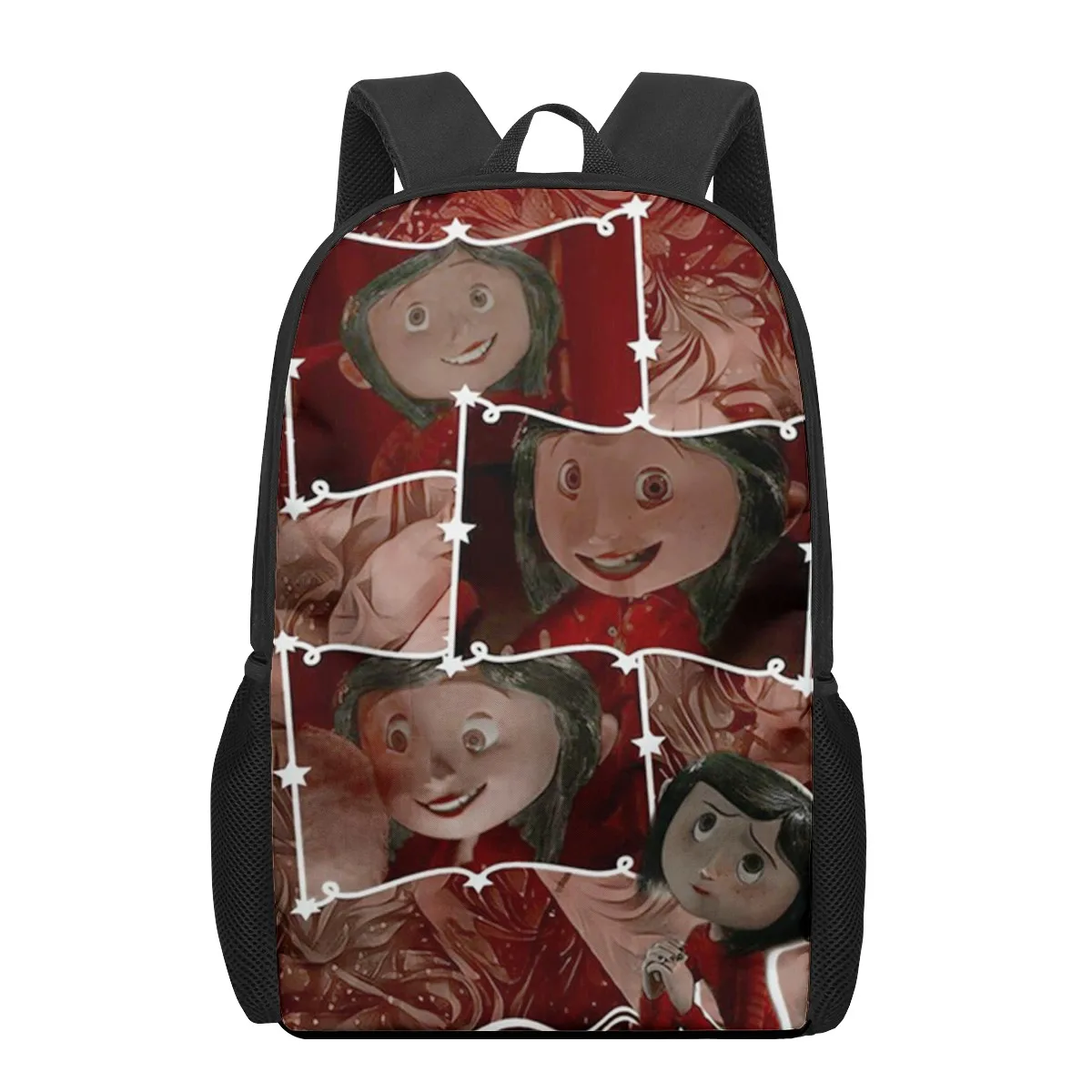 Coraline The Secret Door 3D Pattern School Bag for Children Girls Boys Casual Book Bags Laptop Backpack Woman Man Travel Bagpack