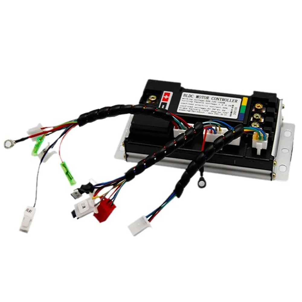 Brushless FOC Motor Controller 48V 60V 72V 1200W Sine Wave Electric Vehicle Motor Controller DC Electric Bike Driver