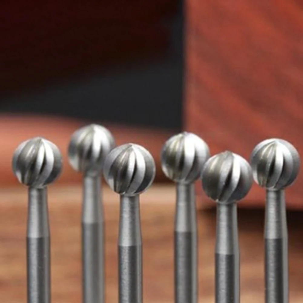 

2.5-5 Carving Milling Cutter Ball Shape Carving Polishing Grooving 2.35MM Shank Multi-edged Ball Nose Cutter Milling Cutter Tool