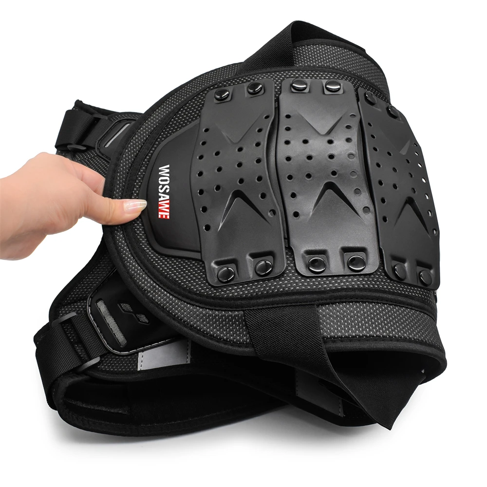 WOSAWE Motorcycle Armor Motorcycle Body Armor Body Protector Motorcycle Armor Vest Motorcycle Jackets Adult Motorcycle Armor Snowboard Spine Chest Body Protection MTB Motocross Racing Protective Vest Jackets Back Protector