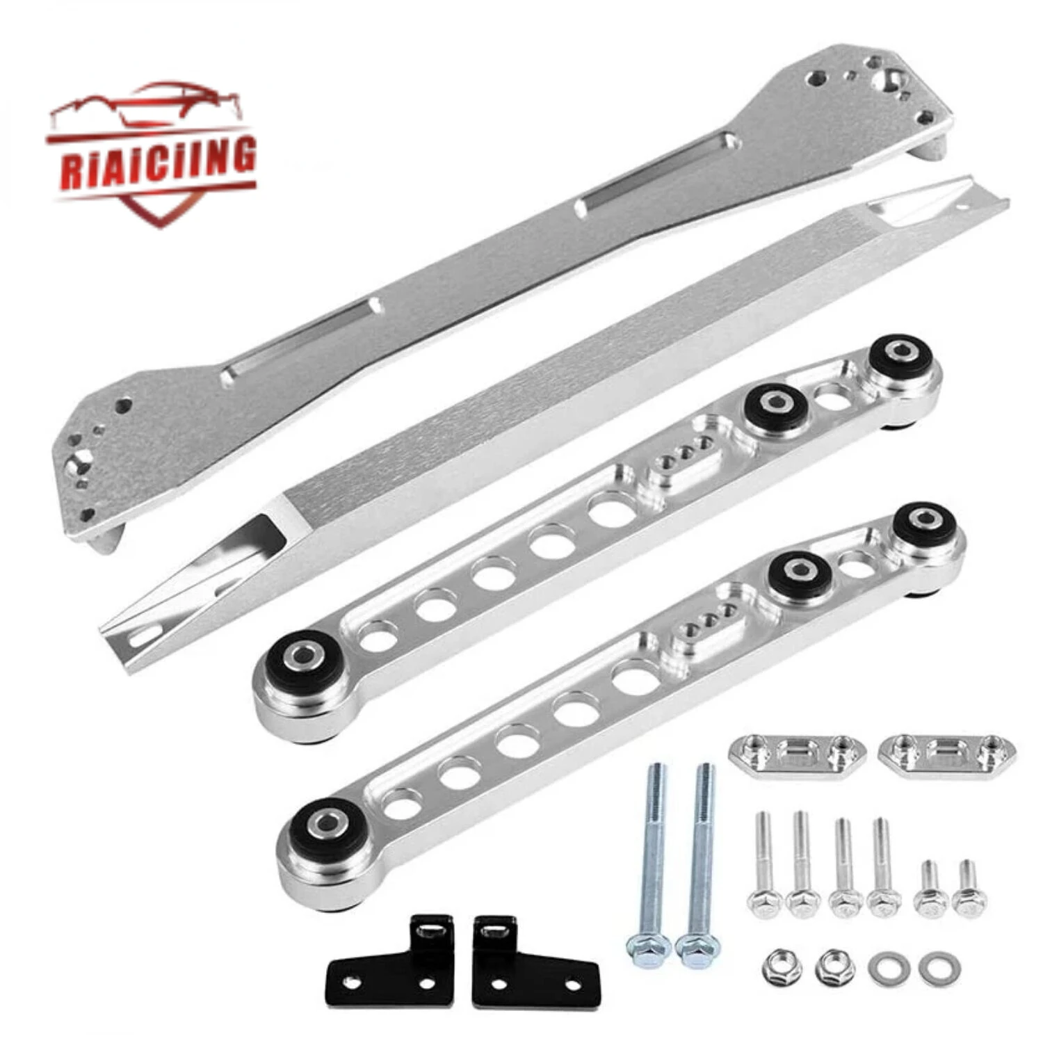 hot sale Silver Rear Lower Control Arms + Tie Bar Subframe Brace for Honda Civic EK 96-00 tie rod support trestle sell well