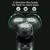 4 In 1 Rechargeable Smart Razor Waterproof Shaver Type-C charge Electric Shaver LCD Digital Display Three-head Floating Razor 6