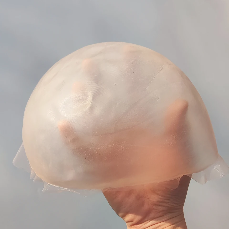 Wig Simulation Scalp PU Rubber Bottom Mesh Cap Imitation Biological Hair Block Mesh Bottom Material for Making Men's Toupee