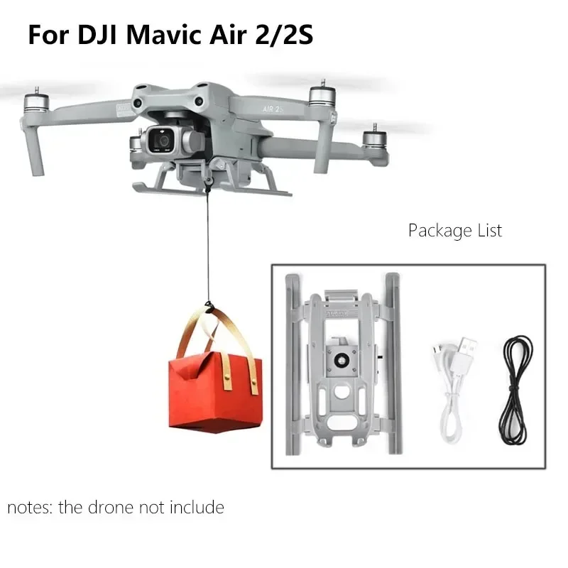 Airdrop System Thrower Fishing Bait Gift Rescue Delivery Device For DJI Mavic Air 2S/Mavic 3/Mini 3 Pro/2 SE System Accessories