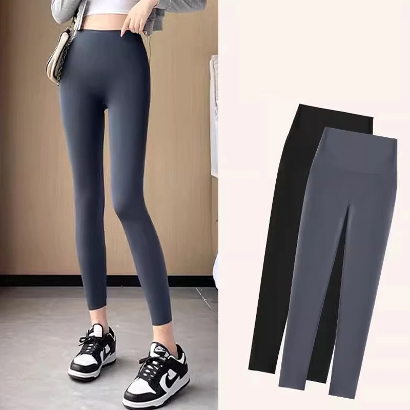 

New Spring Summer Women Sexy Skinny Pants Female High Waist Seamless Stretchy Thin Leggings Solid Sports Fitness Push Up Legging