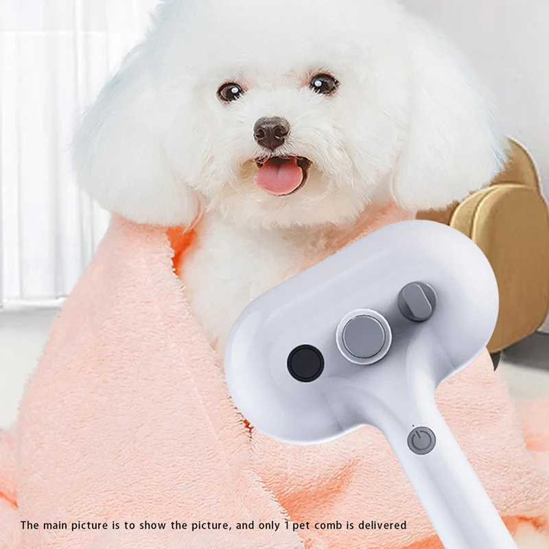 

Распылитель-Расческа для домашних животных, Расческа с роликом для вычесывания собак и домашних питомцев, с USB зарядкой, товары для ухода за питомцами