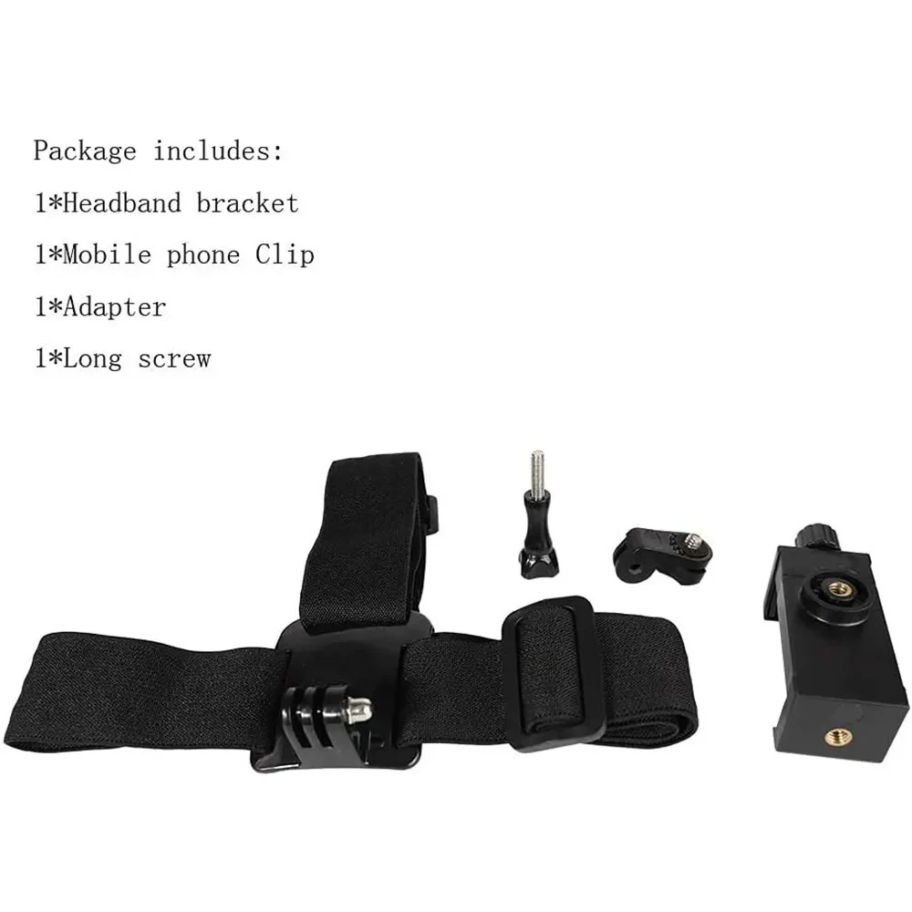 Head-Mounted smartphone Holder First-Person Video Outdoor Live Bracket for iPhone 15 14 13 Pro Max GoPro 12 11 10 9 DJI Action 4
