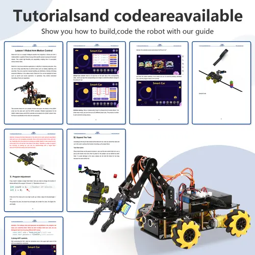 ACEBOTT ESP32 4 DOF Robot Arm Learning Kit Wifi Electronic Components Smart Car STEM STEAM Education Robotics for Arduino - Image 4