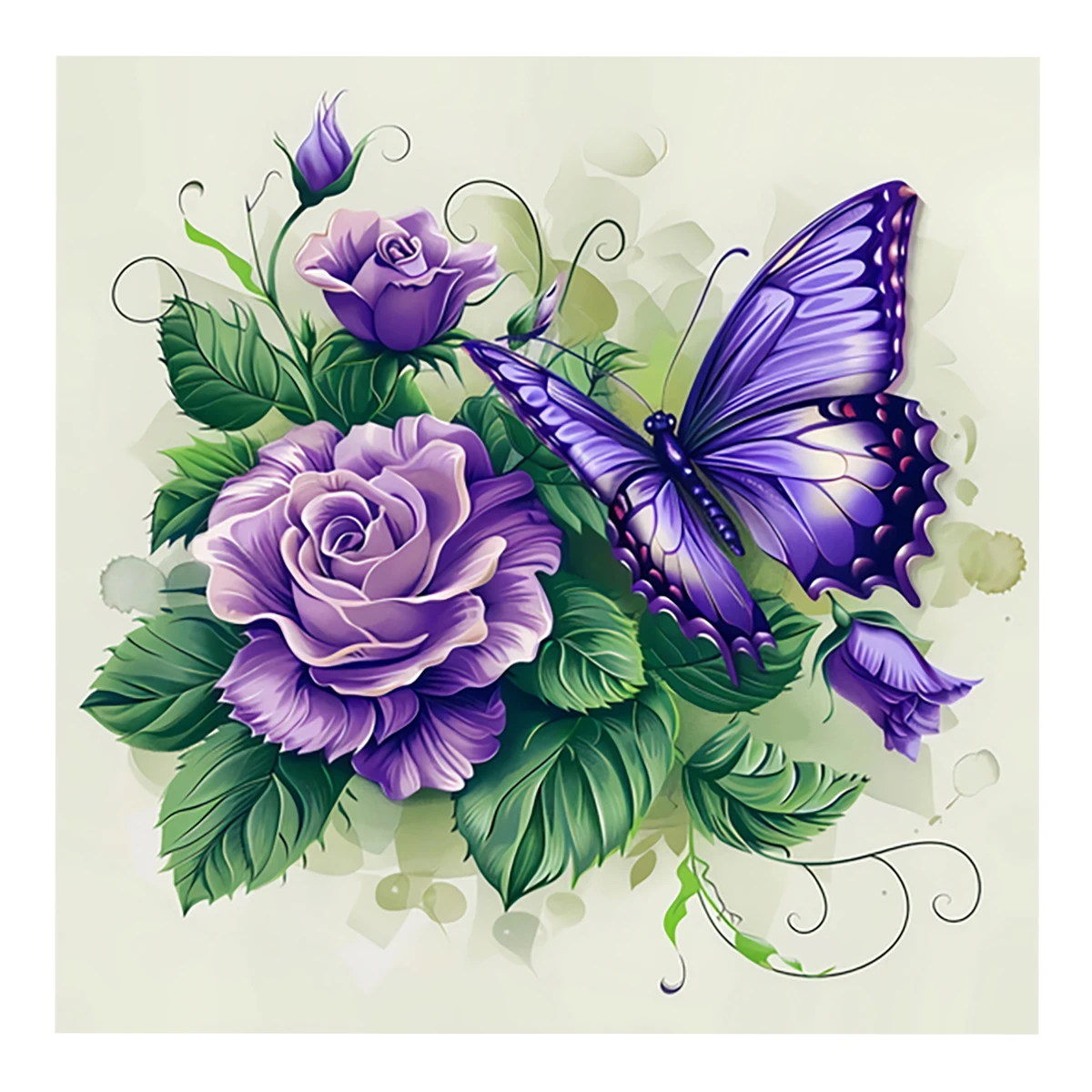 Flowers and Butterflies Printed Cross Stitch Kits DIY Set Living Room Decoration Paintings New Crafts Handmade Embroidery Kit,cross stitch kits