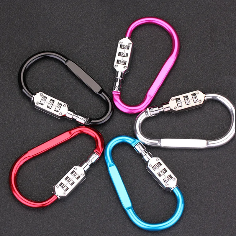 

D-type Gourd Buckle D-ring Aluminum Aalloy Carabiner Clip Outdoors Hook Quick Hanging Buckle Camp Climb Equipmen Helmet Lock