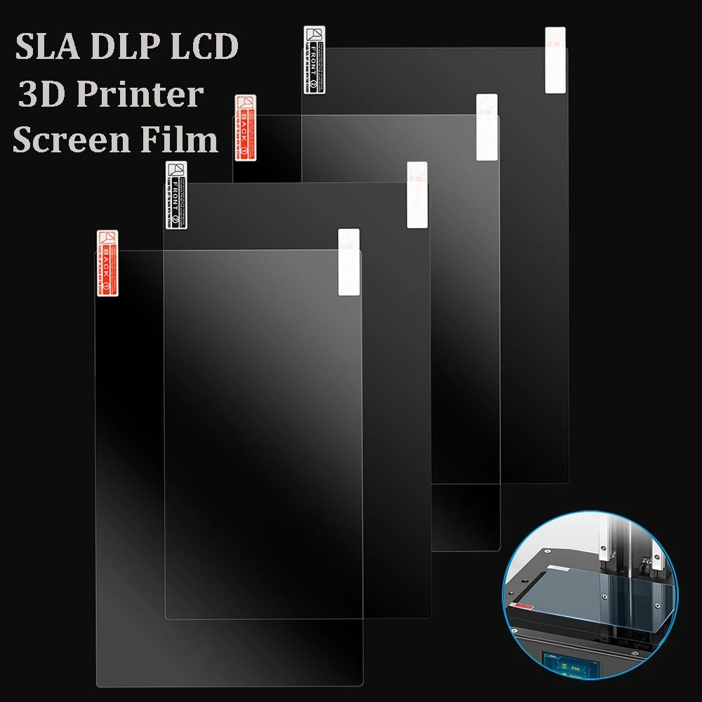 цена 2/4/6pcs UV Resin 3D Printing Platform Screen Film SLA DLP LCD 3D Printer Screen Protector Film For ANYCUBIC Photon Mono X