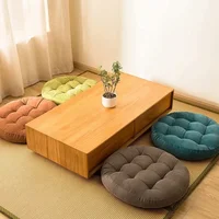 Large Floor Cushions Round Seating Pillow for Adults Kids Tufted Thick Meditation Cushion for Yoga Living Room Tatami 42cm/55cm 2