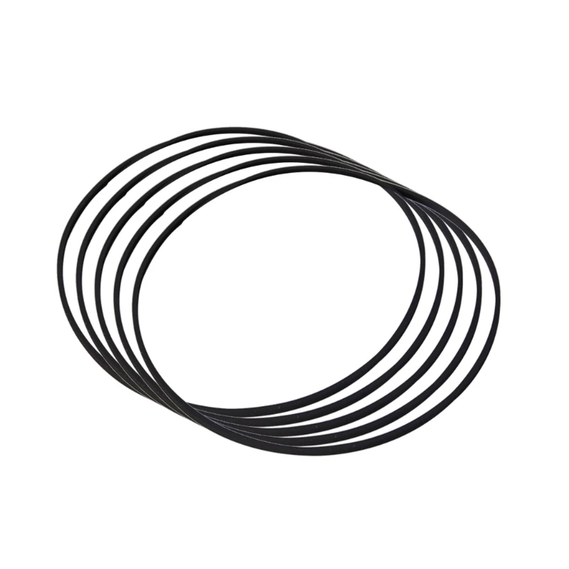 DXAB 5PCS 0.6mm Square Folded Rubber Belt for Recorders DVDs Walkman