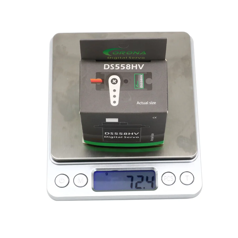 1/2/4pcs Corona DS558HV DS-558HV 6-7.4V 14kg Metal Gear Standard Digital Servo For RC Airplane Helicopter Car Robot Toys Parts