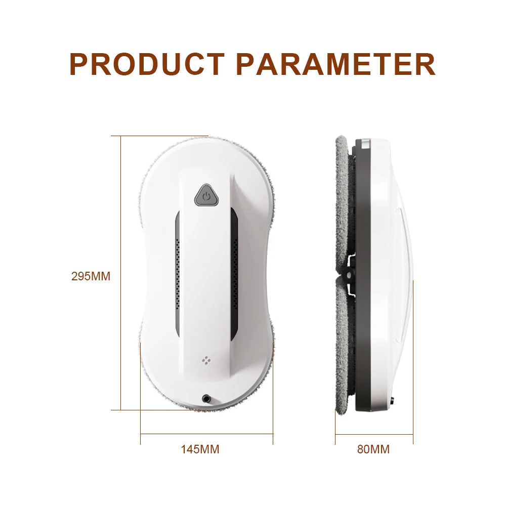 PuRuiKai  Window Cleaning Robot, Dual Water Spray,Smart Memory,Home Glass Floor Wall Robot Window Cleaner,Strong Vacuum 3