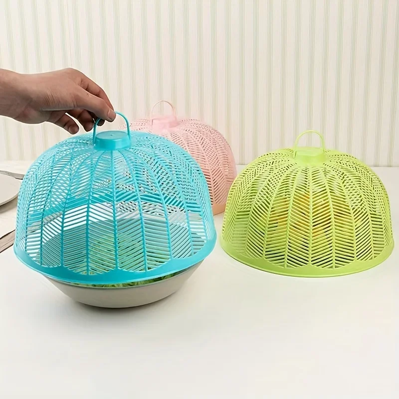 3PCS dining table cover, rice and vegetable cover, kitchen, summer fly and insect proof vegetable food cover