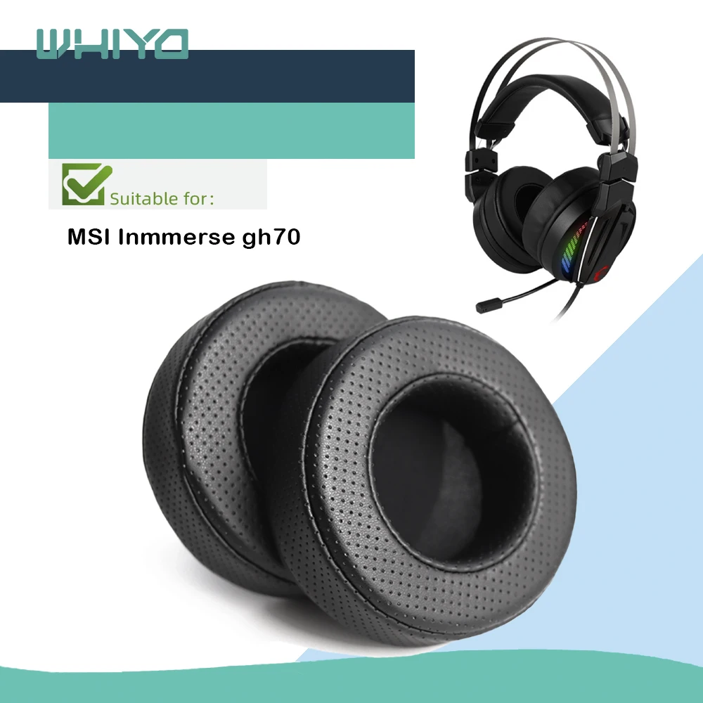 

Whiyo Replacement Ear Pads for MSI Inmmerse gh70 GH 70 Headphones Cushion Sleeve Velvet Earpad Cups Earmuffes Cover
