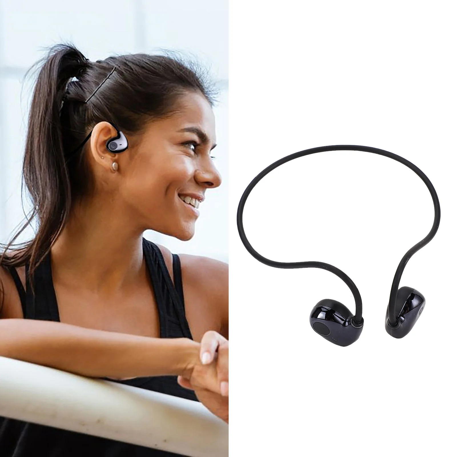 Wireless Ergonomic HiFi Sound Open-Ear Headphones - Lightweight Waterproof Design