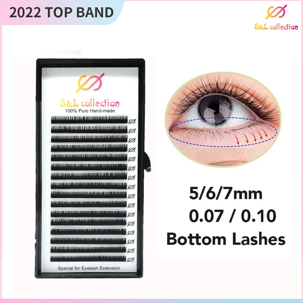 

16rows/case bottom lashes 5 6 7mm short individual natural mink eyelash extension lower under lash extension dropshipping