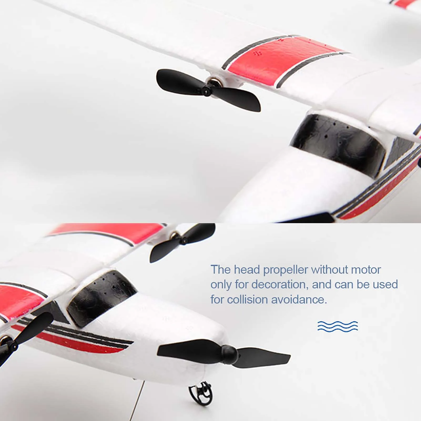 FX801 182 DIY Plane 2.4GHz 2CH EPP Craft Electric RC Glider Airplane Outdoor Fixed Wing Aircraft For Kids_voghion.com