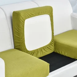 Luxury Stretch Sofa Seat Slipcovers - Elegant Cushion Protectors for Home and Office Decor (Ginger)