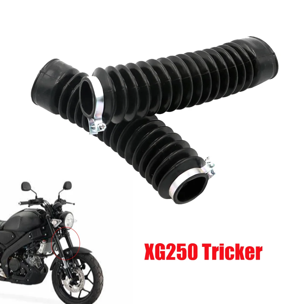 Xg250 Moto Forcella Anteriore Copertura Ghette Gators Stivali Ammortizzatore Per Yamaha Xg250 Tricker Xg 250 Stivali Antipolvere