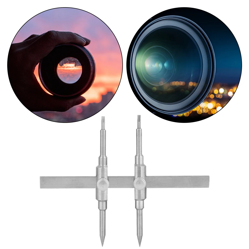 Lens Repair Wrench Dual Tip for Disassemble 10-130mm Film/Telescope Lens for Microscope/Surveying Prism/Spotting Scope Lens