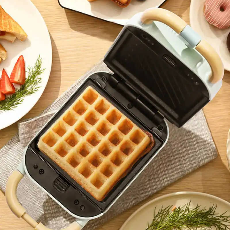 Multi-Plate Mini Waffle Maker with Removable Plates