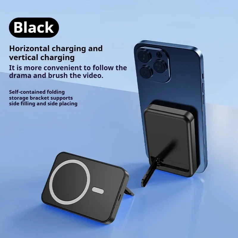 Portable Magsafe magnetic belt bracket wireless power bank 10000 mA fast charging power bank for IPhone16 14 12 Por Max 2
