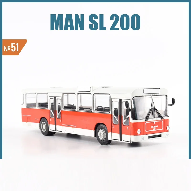 

Diecast 1/43 Scale European Commuter Bus MAN SL200 Intercity Bus Simulation Alloy Bus Car Model JAVN051 Collectible Toy Gift
