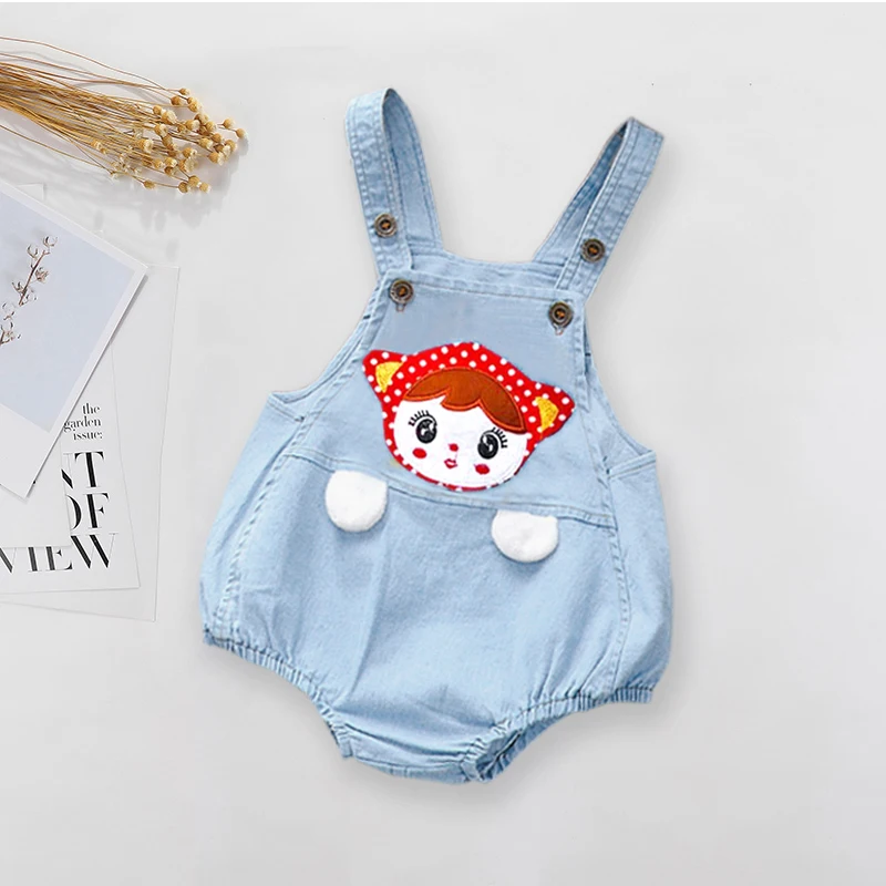 IENENS Baby Boy Girl Bodysuit Denim Clothing Summer Jumpsuit Cartoon Jumper Outfits Newborn Infant Clothes Overalls Dungarees baby bodysuit,cotton romper