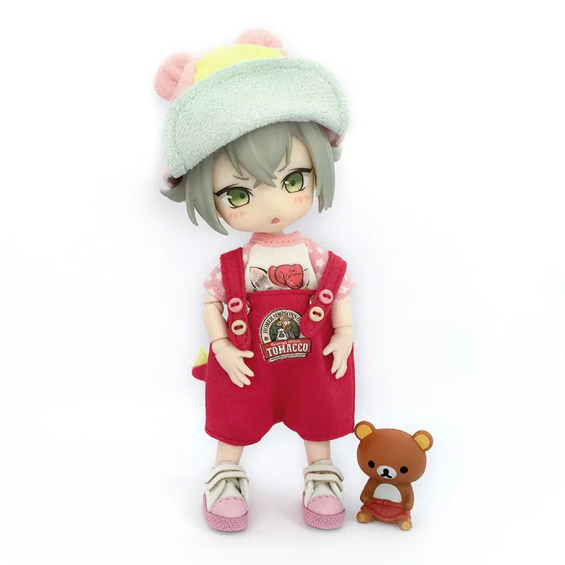 Ob11 Doll Monster Clothes Hat Overalls Dolls Short-Sleeved T-Shirt Doll Dinosaur Suit Accessories For Obitsu11, Ymy, Pd9 1/12bjd 4
