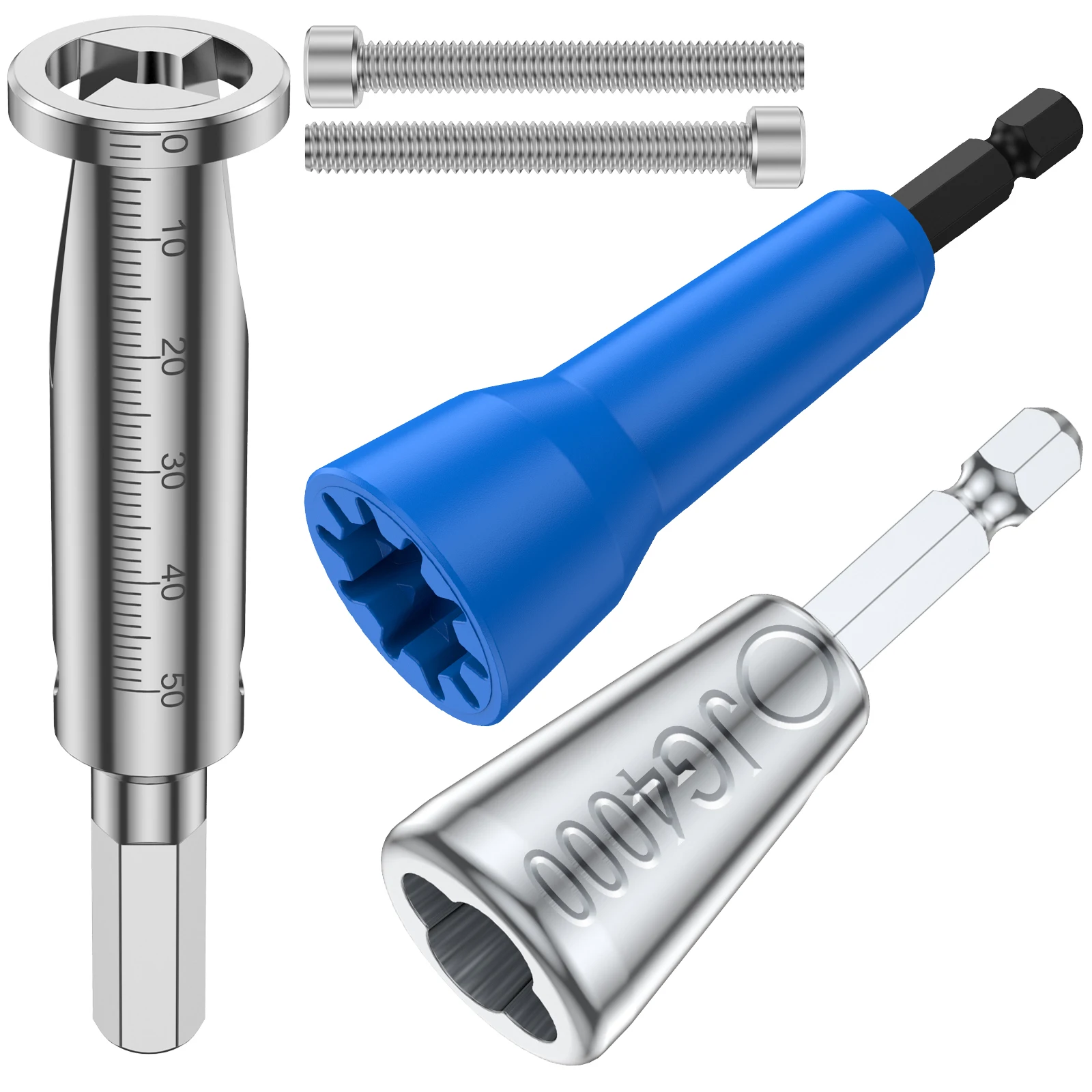 

3Pcs Wire Twisting Tool Set 1/4inch Hex Shank Cable Stripper and Twister Tool Multifunctional 2-6 Way Wire Stripping Connector