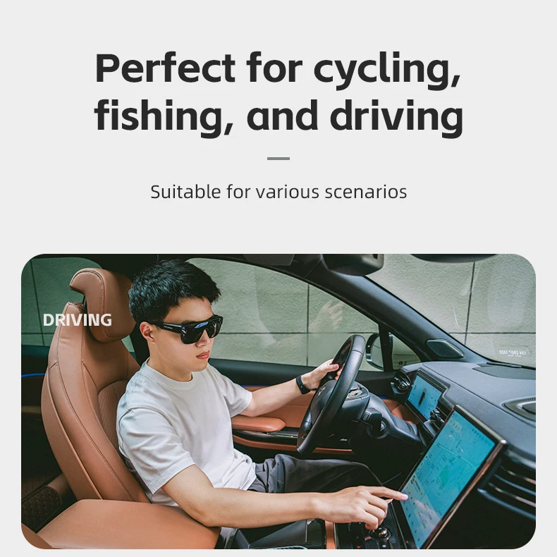 ROCKBROS Fahrradbrille, polarisierte Clip-On-Sonnenbrille mit übergroßem Rahmen für Myopie, wind-/sandfeste Schutzbrille für Herren und Damen – Detail 5