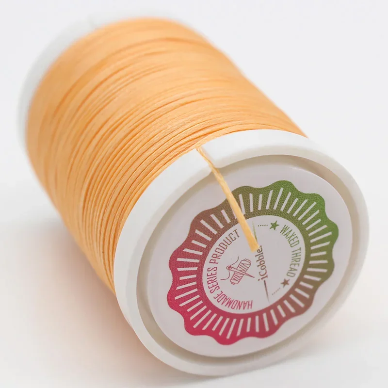 0.8 1.0mm Flat Waxed Thread Roll for Knitting Leather Craft Sew Stitch Cord Stitching Factory or DIY Bookbinding Shoe Repairing leather sewing thread