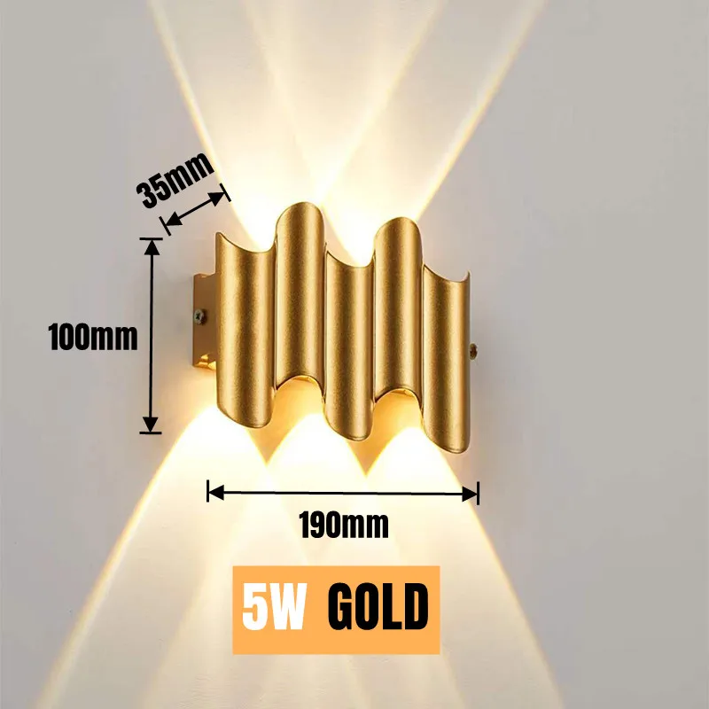 Description Picture 3 of itemLed Wall Lamp Outdoor Waterproof Up And Down Luminous Lighting Garden Decoration AC85-265or Wall Lamps Living Room Porch Outdoor