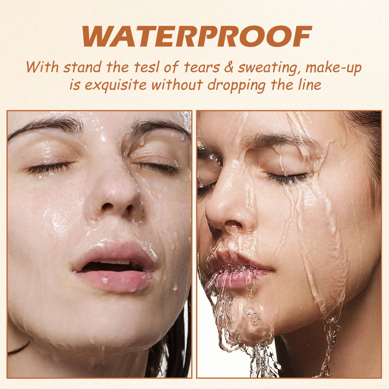 2pcs/Set Concealer Foundation For Medium Skin, Long-Lasting Nourishing Waterproof Bronzing + Highlighting Foundation Cream 6